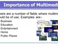 Importance of Multimedia Technology