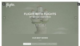 WordPress portfolio themes - Flights